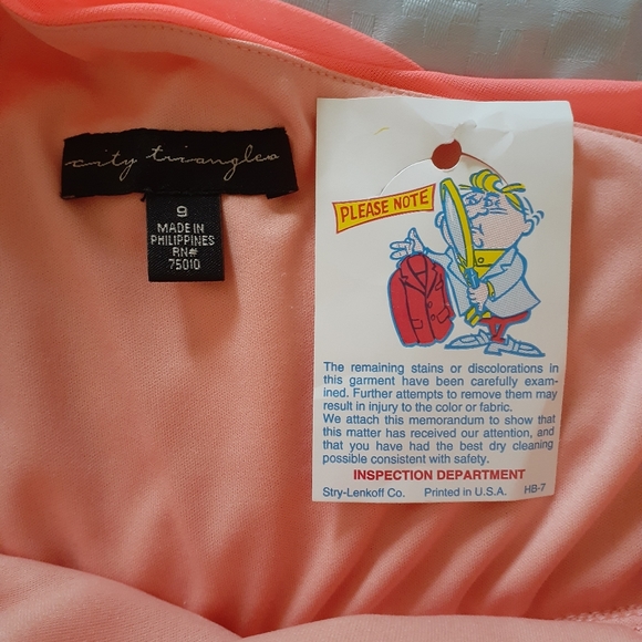 BEAUTIFUL Orange OneShoulder Dress JCPenneys SIZE9 - Picture 10 of 10